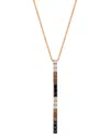 Le Vian Chocolate Layer Cake Blackberry Diamonds, Chocolate Diamonds & Nude Diamonds 18" Pendant Necklace (1