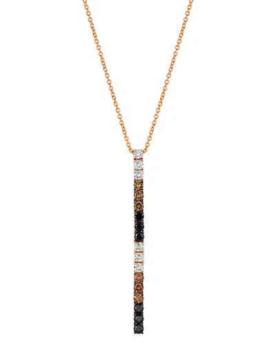 LE VIAN LE VIAN® CHOCOLATE LAYER CAKE 14K ROSE GOLD 1.00 CT. TW. DIAMOND PENDANT