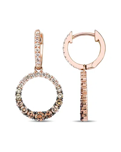 LE VIAN LE VIAN® CHOCOLATE OMBRE 14K ROSE GOLD 1.30 CT. TW. DIAMOND DANGLE EARRINGS