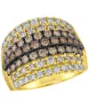 Le Vian Chocolate Ombre Diamond (1.63 Ct. T.w.) And Vanilla Diamond (0.56 Ct. T.w.) Ring In 14k Honey Gold In Gold
