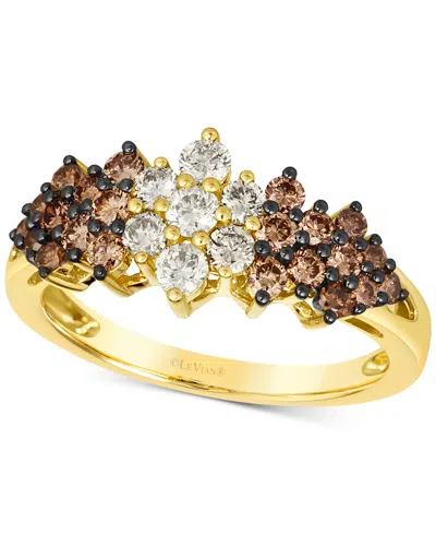 Le Vian Chocolate Ombre Diamond Cluster Ring (1 Ct. T.w.) In 14k Rose Gold, White Gold Or Yellow Gold