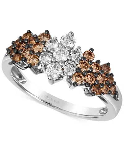Le Vian Chocolate Ombre Diamond Cluster Ring (1 Ct. T.w.) In 14k Rose Gold, White Gold Or Yellow Gold