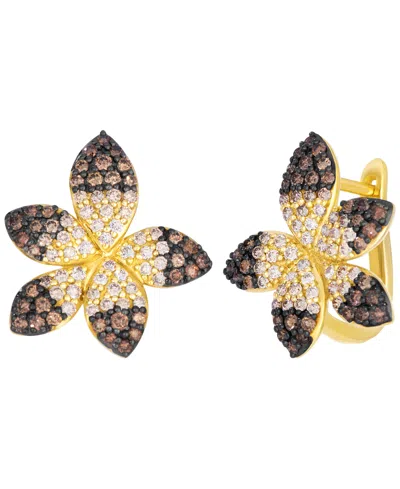 Le Vian Chocolate Ombre Diamond Drop Earrings (1.28 Ct. T.w.) In 14k Honey Gold In Multi