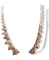 Le Vian Chocolate Ombre Diamond Ear Climbers (7/8 Ct. T.w.) In 14k Rose Gold In Gold