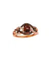 Le Vian Chocolate Quartz 14k Rose Gold 1.08 Ct. Tw. Diamond & Smoky Quartz Ring