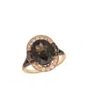 Le Vian ® Chocolate Quartz® 14k Rose Gold 5.26 Ct. Tw. Diamond & Smoky Quartz Cocktail Ring