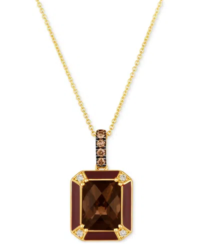 Le Vian Chocolate Quartz (2-3/4 Ct. T.w.), Chocolate Diamonds (1/10 Ct. T.w.) & Nude Diamonds (1/20 Ct. T.w. In No Color