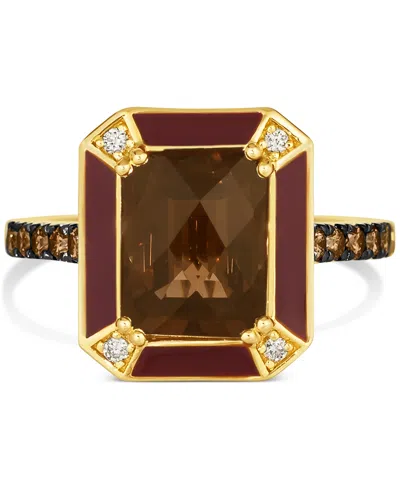 Le Vian Chocolate Quartz (3 Ct. T.w.), Chocolate Diamonds (1/4 Ct. T.w.) & Nude Diamonds (1/20 Ct. T.w.) Sta In No Color