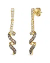 Le Vian 14k Y/g Earr 0.78 Dia In Gold