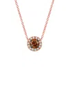 Le Vian ® Chocolate Solitaire 14k Rose Gold 0.40 Ct. Tw. Diamond Pendant In Gold