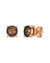 Le Vian ® Chocolate Solitaire 14k Rose Gold 0.98 Ct. Tw. Diamond Stud Earrings