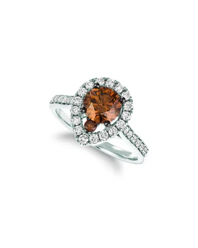 Le Vian ® Chocolate Solitaires 14k 1.60 Ct. Tw. Diamond Cocktail Ring In Multi