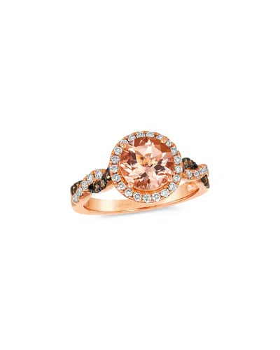Le Vian ® Chocolate Twist 14k Rose Gold 1.94 Ct. Tw. Diamond & Morganite Ring