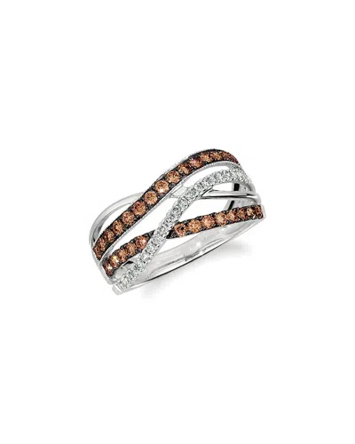 Le Vian ® Chocolate Vanilla Gladiator 14k 0.69 Ct. Tw. Diamond Ring In Silver