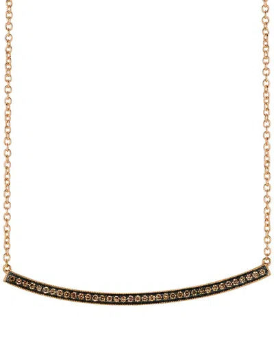 Le Vian Chocolatier 14k Rose Gold 0.36 Ct. Tw. Diamond Necklace