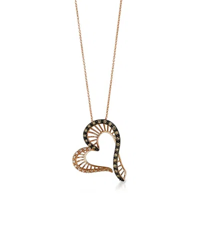 Le Vian Chocolatier 14k Strawberry Gold 0.46 Ct. Tw. Diamond Pendant Necklace