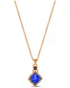 Le Vian ® Chocolatier 14k Strawberry Gold 0.97 Ct. Tw. Diamond & Tanzanite Pendant Necklace