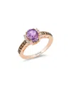 Le Vian ® Chocolatier 14k Strawberry Gold 1.32 Ct. Tw. Diamond & Amethyst Ring