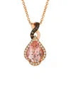 Le Vian ® Chocolatier 14k Strawberry Gold 1.48 Ct. Tw. Diamond & Morganite Necklace