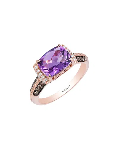 Le Vian Chocolatier 14k Strawberry Gold 2.08 Ct. Tw. Amethyst Ring