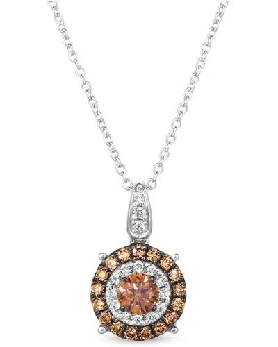 LE VIAN LE VIAN® CHOCOLATIER 14K VANILLA GOLD 0.47 CT. TW. DIAMOND PENDANT NECKLACE