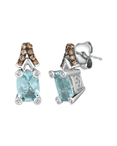 Le Vian Chocolatier 14k Vanilla Gold 1.68 Ct. Tw. Aquamarine Earrings