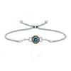 Le Vian Chocolatier Bolo Bracelet Deep Sea Blue Topaz In Blue
