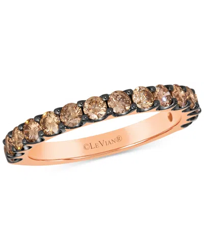 Le Vian Chocolatier Chocolate Diamond Band (1 Ct. T.w) In 14k Gold In Rose Gold