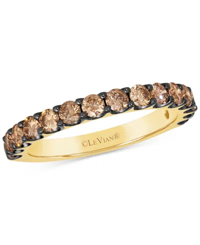 Le Vian Chocolatier Chocolate Diamond Band (1 Ct. T.w) In 14k Gold In Yellow Gold