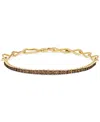 Le Vian Chocolate Diamonds 14k 1.00 Ct. Tw. Diamond Line Bracelet In No Color
