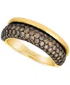 Le Vian Chocolatier Chocolate Diamond Pave & Polished Band (1-1/4 Ct. T.w.) In 14k Gold In Gold