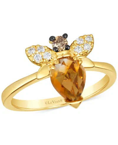 Le Vian Ladies Bee Positive Rings Set In 14k Honey Gold In Yellow