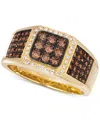 Le Vian Chocolatier Men's Diamond Cluster Ring (7/8 Ct. T.w.) In 14k Gold In Gold