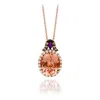 Le Vian Chocolatier Pendant Peach Morganite In Yellow