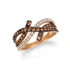 Le Vian Chocolatier Ring Chocolate Diamonds In Pink