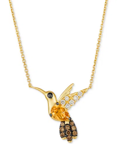 Le Vian Cinnamon Citrine (1/2 Ct. T.w.), Nude Diamonds (1/8 Ct. T.w.), Chocolate Diamonds (1/6 Ct. T.w.) & B In No Color