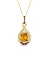 Le Vian Cinnamon Citrine (2-3/8 Ct. T.w.) & Diamond (5/8 Ct. T.w.) Pendant Necklace In 14k Gold, 18" + 2" Ex In Gold