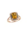 Le Vian ® Cinnamon Citrine® 14k Rose Gold 2.10 Ct. Tw. Diamond & Citrine Ring In Gold