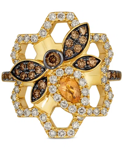 Le Vian Cinnamon Citrine (1/6 Ct. T.w.), Chocolate Diamonds (1/3 Ct. T.w.) & Nude Diamonds (5/8 Ct. T.w.) St In No Color