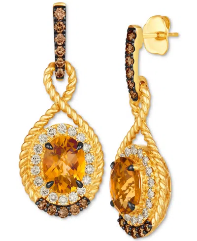 Le Vian Cinnamon Citrine (3-1/2 Ct. T.w.), Nude Diamonds (5/8 Ct. T.w.) & Chocolate Diamonds (1/2 Ct. T.w.) In No Color