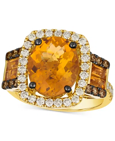 Le Vian Cinnamon Citrine (4-1/4 Ct. T.w.), Nude Diamond (5/8 Ct. T.w.) & Chocolate Diamond (1/5 Ct. T.w.) St In Multi