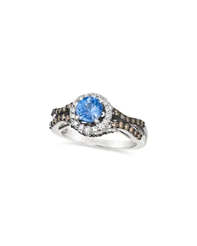 Le Vian ® Cornflower Sapphire™ 14k 1.50 Ct. Tw. Diamond & Ceylon Sapphire Ring In Silver