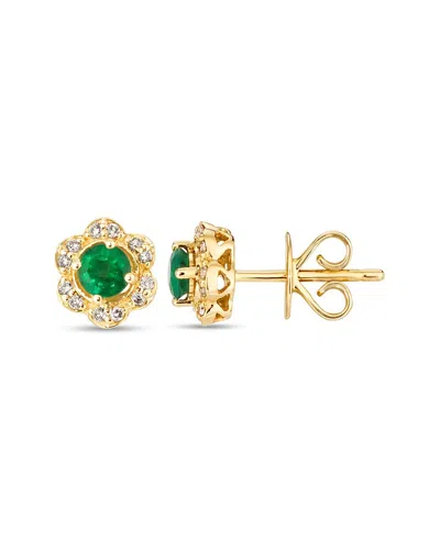Le Vian ® Costa Smeralda Emeralds™ 14k 0.42 Ct. Tw. Diamond & Emerald Earrings In Gold