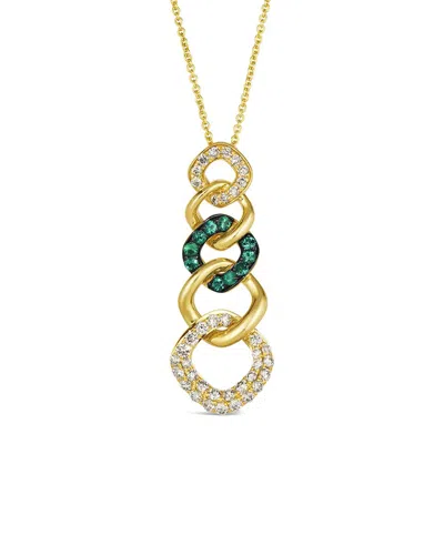 Le Vian ® Costa Smeralda Emeralds™ 14k 0.65 Ct. Tw. Diamond & Emerald Pendant In Gold