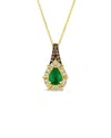 Le Vian ® Costa Smeralda Emeralds™ 14k 0.68 Ct. Tw. Diamond & New Emerald Pendant