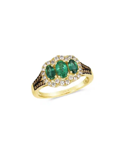 Le Vian ® Costa Smeralda Emeralds™ 14k 1.14 Ct. Tw. Diamond & Emerald Ring In Gold