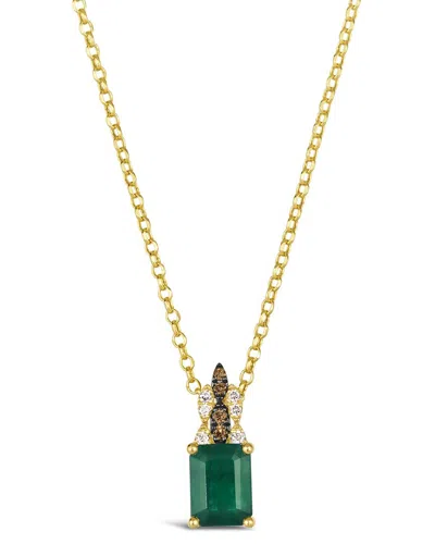 Le Vian ® Costa Smeralda Emeralds™ 14k 1.28 Ct. Tw. Diamond & Emerald Pendant In Gold
