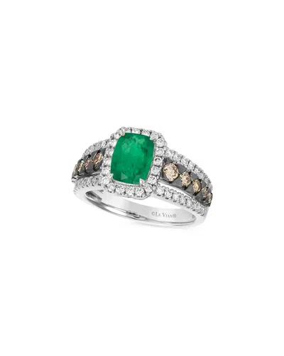 LE VIAN LE VIAN® COSTA SMERALDA EMERALDS™ 14K 2.19 CT. TW. DIAMOND & EMERALD RING