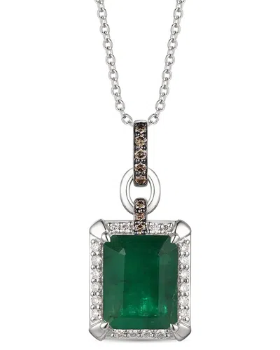 LE VIAN LE VIAN® COSTA SMERALDA EMERALDS™ 14K 2.82 CT. TW. DIAMOND & EMERALD PENDANT