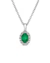 Le Vian ® Costa Smeralda Emeralds™ Platinum 0.81 Ct. Tw. Diamond & Emerald Pendant
